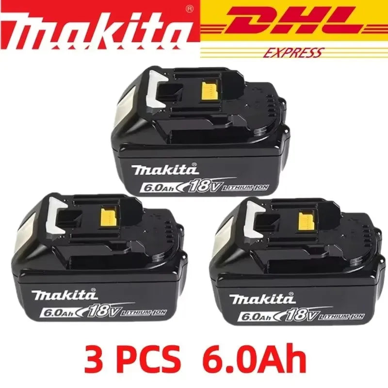 100% original Makita 18V 6.0Ah Rechargeable Battery ,For Makita BL1830 BL1830B BL1840 BL1840B BL1850 BL1850B Power Tools Battery