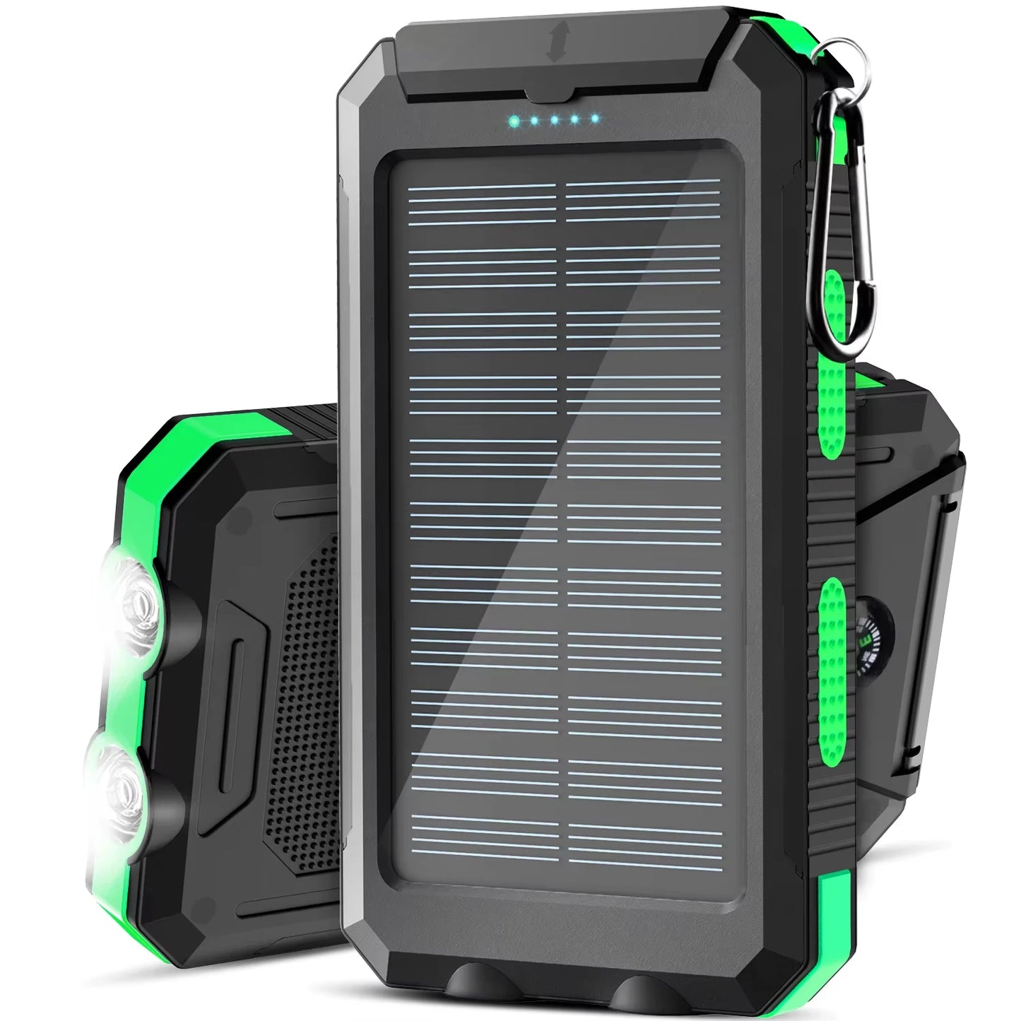 Gaiaray Dual USB Travel Large Capacity LED Lighting 30000mAh Solar Power Bank Camping Spare Power Outdoor Waterproof Power Bank