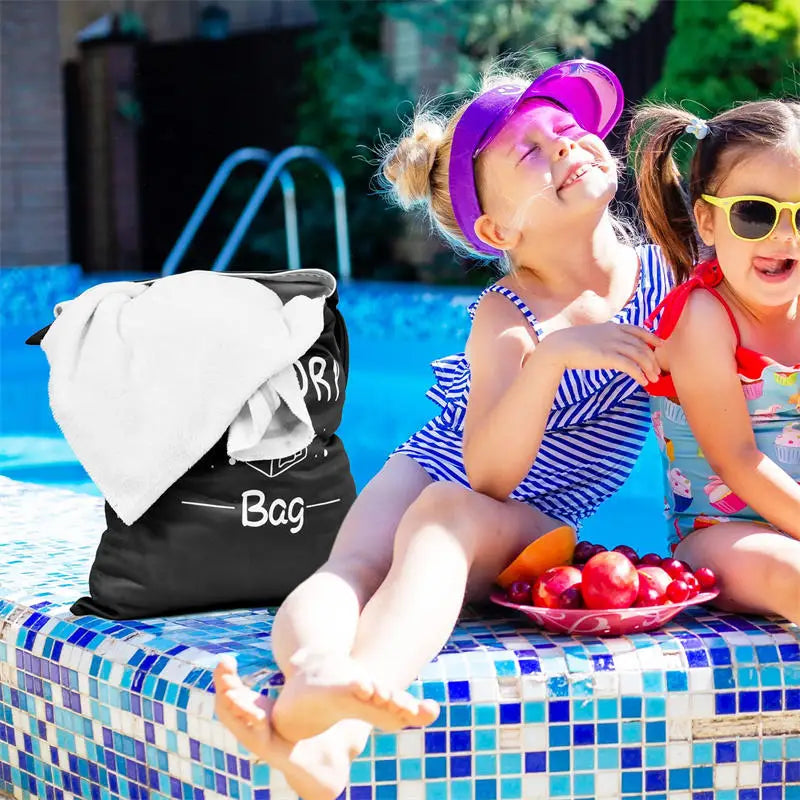 1pc Large Travel Laundry Bag Waterproof Washable Dirty Cloth Bag for Traveling Wet Dry Bag Bathing Suit Workout Bag