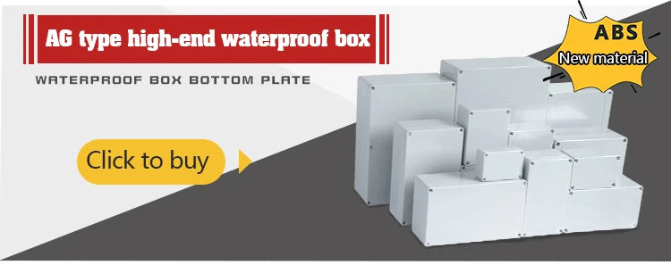 ABS Waterproof Box Housing Electronic Safe Case Plastic Boxes Black Wire Junction Box Plastic Organizer IP67 Waterproof Enclosur