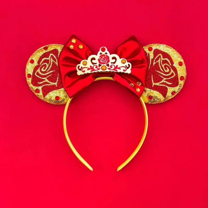 Disney Mickey Mouse Hairbands Frozen Ear Headband for Adults Anna Elsa Snowman Olaf Headwear Women Kids Girls Hair Accessories