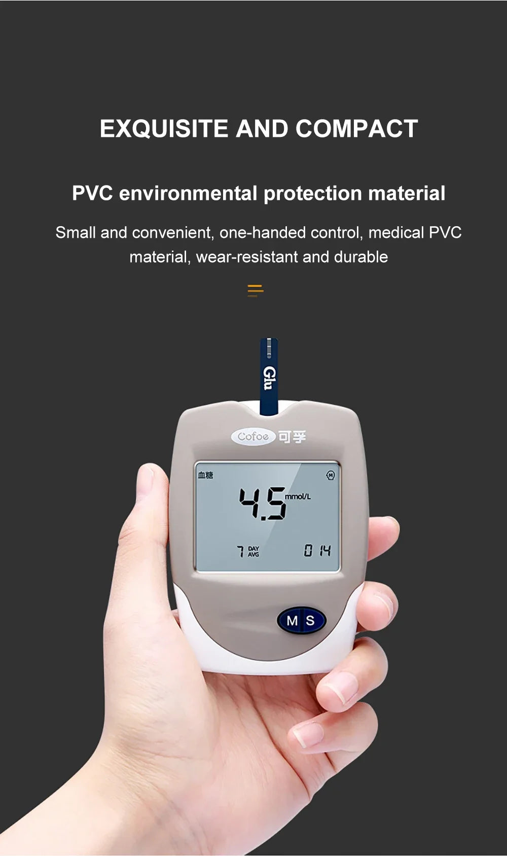 3 in 1 Multi-function Cholesterol Meter Blood Glucose Monitor  Analyzer 10CHOL Strip