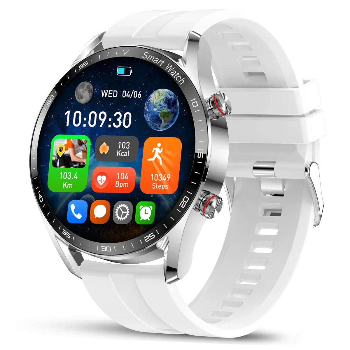 ChiBear New 1.53inch Bluetooth Call Smart Watch Men Multi-Sport Mode Heart Rate Health Monitoring Waterproof Business Smartwatch