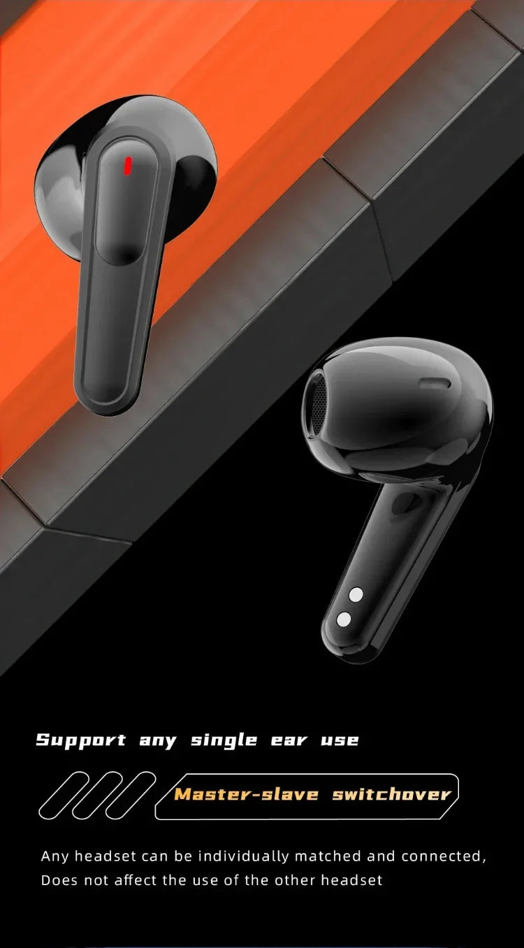 PRO90 Bluetooth 5.3 Headphones TWS Wireless Earphones with LED Display Stereo Headset Touch Control Earbuds Noise Reduction
