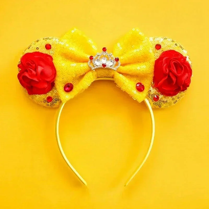 Disney Mickey Mouse Hairbands Frozen Ear Headband for Adults Anna Elsa Snowman Olaf Headwear Women Kids Girls Hair Accessories
